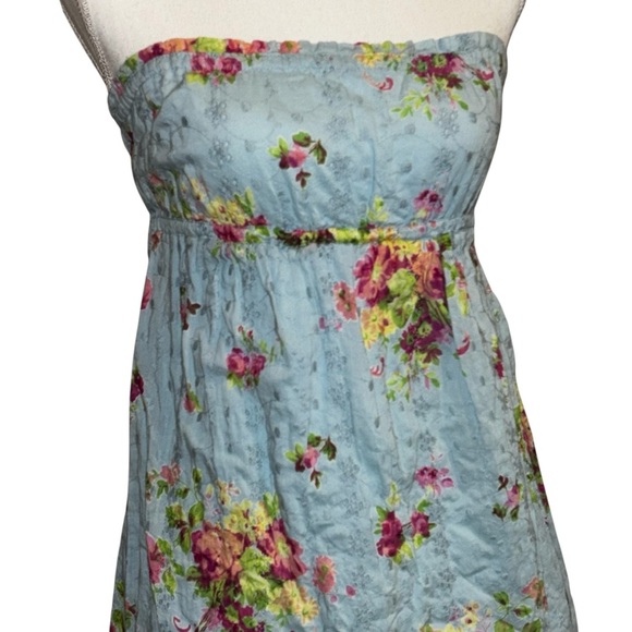 Raviya Floral Strapless Dress, sz M - Picture 2 of 6